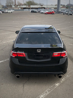 BLACKOUT EDITION. Спойлер лип на крышку багажника крашенный Черный глянец Honda Accord 8 (VIII) / Acura TSX (CU) (2008-2013) + УСТАНОВОЧНЫЙ КОМПЛЕКТ