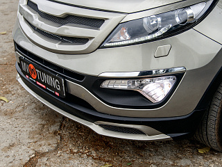 Юбка переднего бампера Ixion KIA Sportage (2010-2016)