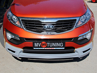 Накладка переднего бампера JSW Style KIA Sportage (2010-2016)