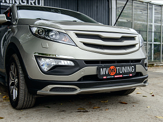 Юбка переднего бампера Ixion KIA Sportage (2010-2016)